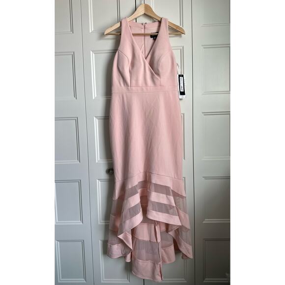 XSCAPE Illusion Stripe Mermaid Gown - Picture 6 of 16